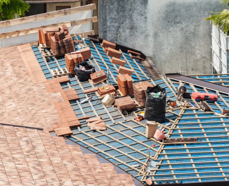 Residential roof replacement in Somerville TN
